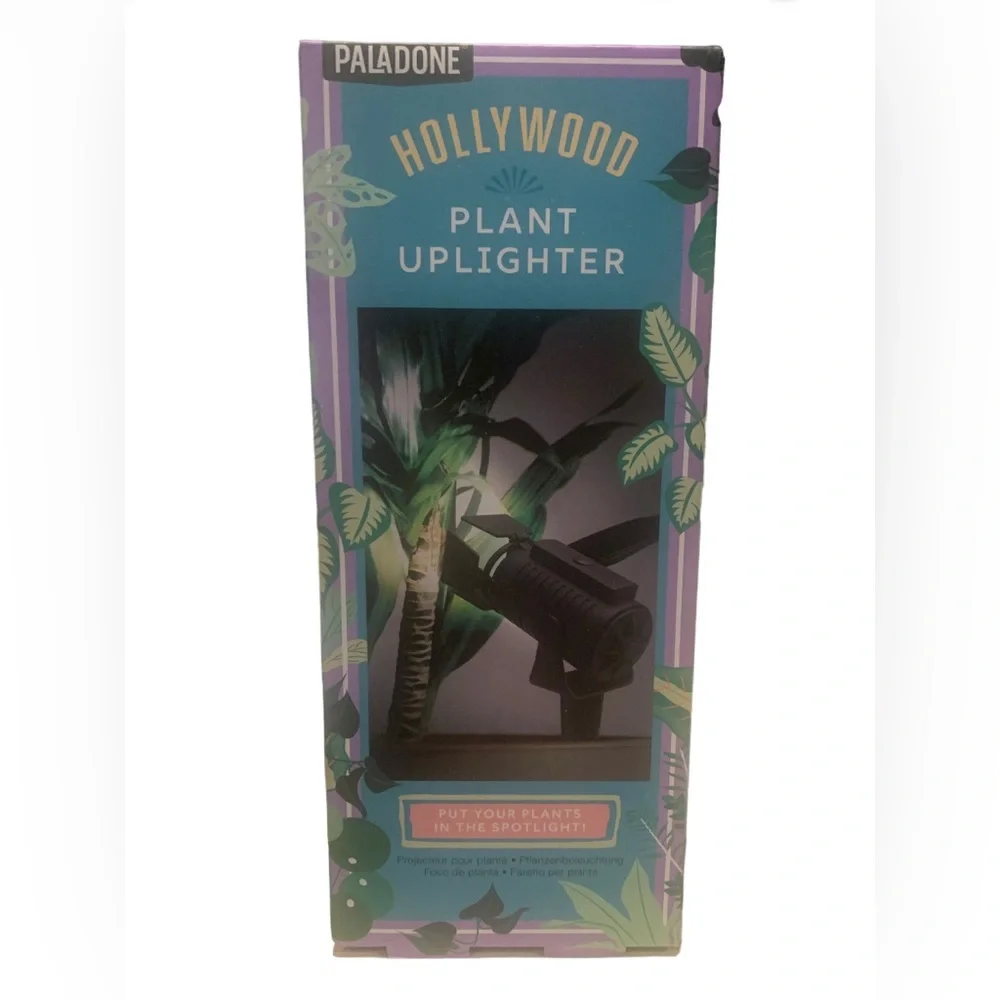 Paladone Hollywood Plant Uplighter Accent Lighting Adjustable Battery Operated